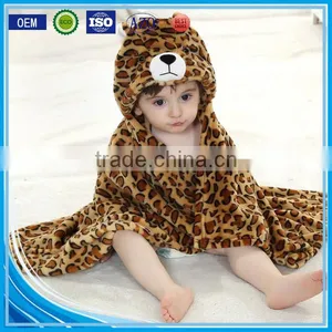 Cuddle Snuggle Embroidered Cotton Velour Hooded Towel for Baby Puppy thumbnail-6