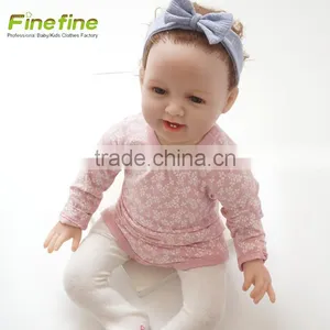 Long Sleeve Baby Clothes Winter Cotton Fall Plain Baby Rompers thumbnail-4