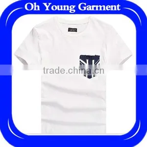 Cool Fashion Style Embroidered Knitting T-shirt With Pocket For MEN Cool Black Aeropostale Rib Fit Shirt Top Quality Cheap Bulk thumbnail-1