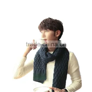 Latest Design Super Long and Super Warm 3color Choice Men and Women Acrylic Fashion Neckwear Muffler thumbnail-2