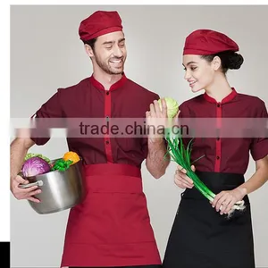 Juqian 2016 Custom Cheap Unisex Hotel and Restaurant Uniform for Waiters and Waitress Uniform thumbnail-3