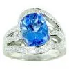 Sell K Gold Ring With Gem Stone thumbnail-1