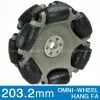 203.2mm Aluminum Double Omni Wheel QLM-20 thumbnail-1
