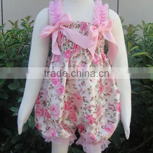 Lovely Infant Baby Kid Summer Sleeveless Allover Print Romper Jumpsuit thumbnail-1