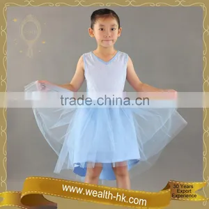 Layer Tulle Short Front and Long Back Flower Girl Dresses thumbnail-2