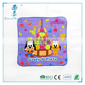 Good Quality Custom Compress Towel Cartoon Printed Contton Terry Towels thumbnail-1