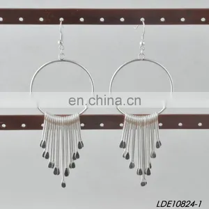 Lady Fashion Earring Fringe Gold Earrings Statement Earring thumbnail-2