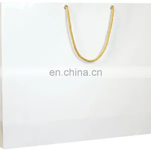 Beautiful And Shining Pure White Colour Antique Simple and Stylist Arrow Paper Gift Bags, 40 cm x 35 Cm./Best Gift Pack Bags thumbnail-1