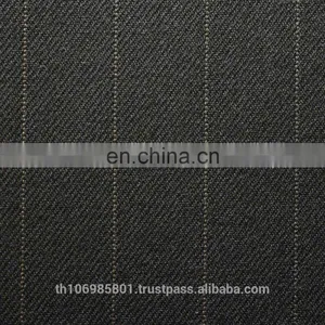 Polyester/Viscose Fabric Dyed Suiting (Big Stripes) thumbnail-2
