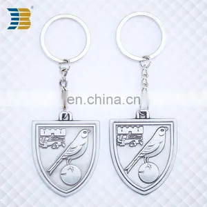 Shield Shape Custom Made Silver Plating Keychain With Engraving thumbnail-4