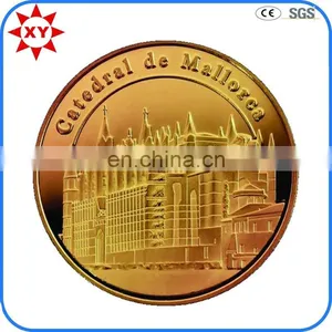 Hot Sale Souvenir Gift Peacock Hard Enamel Gold Coin thumbnail-6