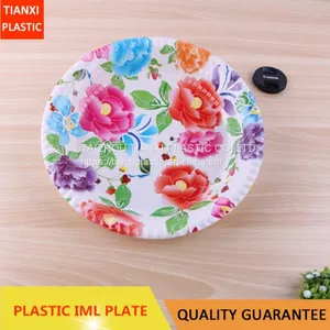 TX0319 PLASTIC LARGE SIZE ROUND PLATE CHEAP PLATE FOOD PLATE thumbnail-1