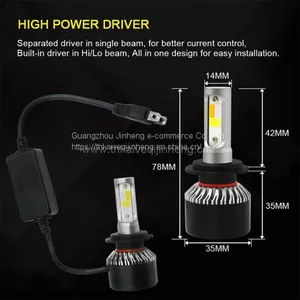 S2 Three Color Dimming Explosion Flashed Automobile LED Headlamp Refitted LED Lamp Fog Lamp H4 H7 H11 thumbnail-1