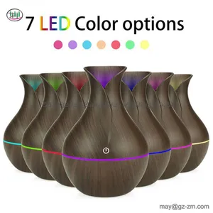 Vase Humidifier Car Wood Aromatherapy Machine USB Home Bedroom Silent Air Purifier Nano Sprayer thumbnail-1
