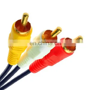 Gold Plated 1.5m Flat Rca av Cable 10 Pin Mini Din to Rca Cable thumbnail-6