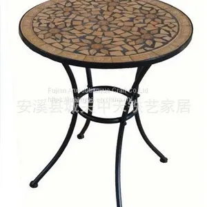 Outdoor Mosaic With Metal Table thumbnail-3