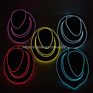 10Pcs European and American Popular Stage Led Luminous Jazz Hat thumbnail-4