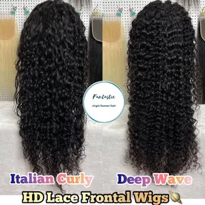 KHH hd Lace Front Human Hair Wigs Virgin Hair Wigs for Black Women Raw Indian Hair Transparent Lace Wig thumbnail-2