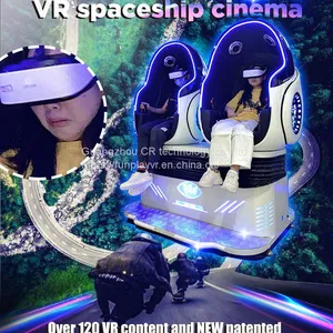 Earn Money 2021 New VR Game Machine Virtual Reality Cinema 9D VR Egg Chair Simulator 2 Seats thumbnail-1