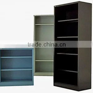 Factory Price Knock Down Metal Bookcase /Steel Book Rack Cabinet/Open Shelf Cabinet thumbnail-5