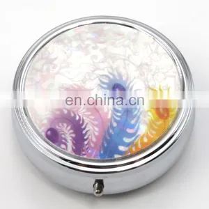 Non Toxic Round Shape Divided Travel Friendly Personalised Pill Dispenser Box thumbnail-5