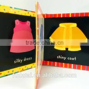 FDT Customized Interesting and Cheap Baby Touch and Feel Board Book Printing With Cloth thumbnail-1