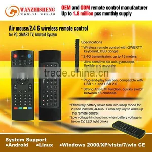 Six-axis Gyro- Sensor 2.4G Remote Control for Android System, PC, Smart TV thumbnail-1
