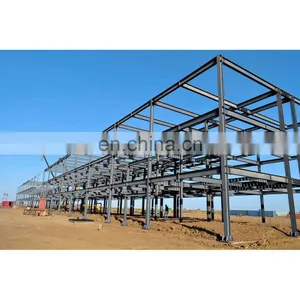 Long Span Space Fast Assembling Steel Frame Metal Building Warehouse thumbnail-1