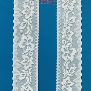 Lace Stretchy Lace Ribbon Elastic Trim Fabric With Floral Pattern for Bridal Wedding Decorations Sewing DIY Making and DIY Crafts thumbnail-5