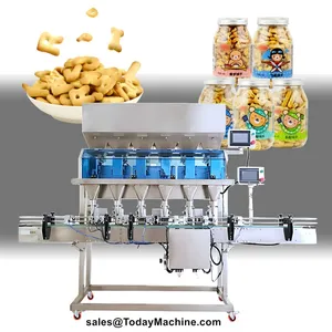 Automatic Weigher Filling Machine Lines for Granule Salt Rice Bean Sugar Popcorn Nuts thumbnail-4