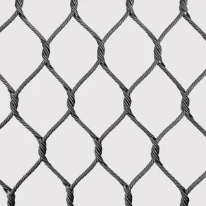 Factory Direct Wholesale Wire Rope Net Fall Protection Safety Netting Construction Site Net High Strength Galvanized Steel Net thumbnail-1