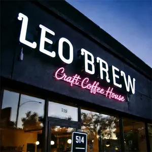 Custom Outdoor_indoor Acrylic 3d Led Light Sign With Multi Colors For Companies & Decoration 2years thumbnail-4