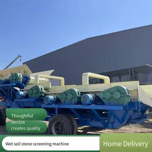 Modular Soil Separator With Adjustable Screening Shafts for Various Wet Soil and Stone Screening Conditions thumbnail-5