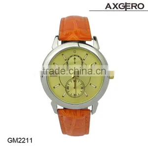 Shenzhen Produced Watch With Leather Band Alloy Case Hand Watch thumbnail-3