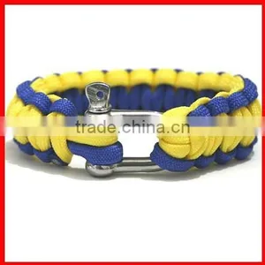 Fashion Stainless Steel Gold Clasp 550 Bow Shackle for Paracord Bracelet thumbnail-2