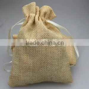 Ribbon Drawstring Linen Gift Bag thumbnail-1