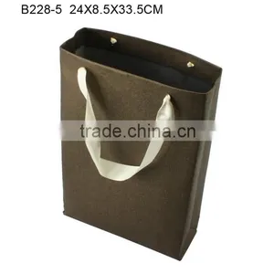 Customized Elegant Art Paper Jewelry Bag for Jewelry Box With Silk Ribbon Manufacturers China B228-4 thumbnail-2