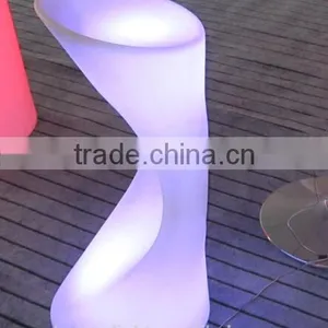 New PE Plastic Bar Stool With LED Light & Remote Control YXF-3884 thumbnail-1