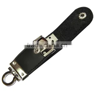 Hot Selling Leather Flash Drive Logo Printing 16GB thumbnail-1