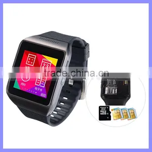 3 Colors Silicone Touch Screen SIM Camera Smart Hand Watch Mobile Phone Cell Phone thumbnail-1
