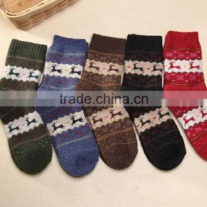 5pairs/lot Winter Womens Rabbit Wool Socks Female Thermal Thickening Warm Long Socks For Women thumbnail-1