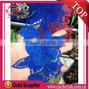 2016 Popular Best Guipure Lace Water Solubility Lace Embroidery 110cm for Colored Lace Bridal thumbnail-1