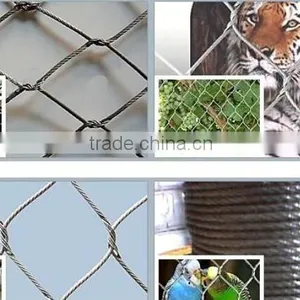 ss Animal Enclosure Rope Mesh/stainless Steel Wire Rope Mesh Net thumbnail-1