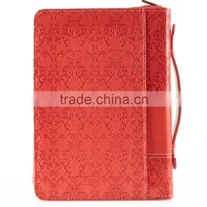 Deluxe Embossed pu Faux Leather Bible Cover for Church thumbnail-4