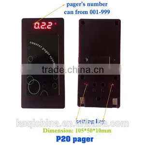 Guest Coaster Pager System for KFC Fast Food Restaurant Call Customer to Pick up Order Sound Vibration Flash thumbnail-3