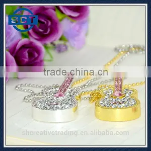 Crystal Guitar Shaped USB Flash Drive With Jewelry Surface 8GB/16GB/32GB thumbnail-4