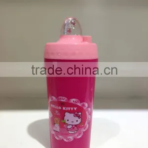 BPA Free PMMA Bottle 3D Printing Cartoon Bottle Acrylic Plastic Bottle for Kid With Straw thumbnail-3