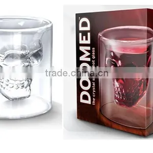 Different Capacity High Borosilicate Double Wall Glass Skull Cup for Sale Quality Choice thumbnail-4