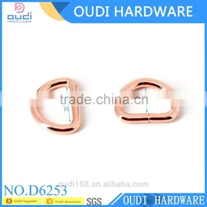 Rose Gold New Fashion Metal D Ring for Handbags, D-ring, D Buckle for Bags, Bag Hardware thumbnail-3