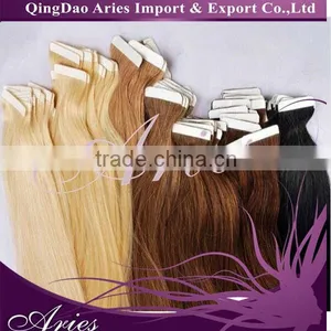 Customized Tape in Skin Weft European Remy Tape in Seamless Weft Hair Extensions thumbnail-1
